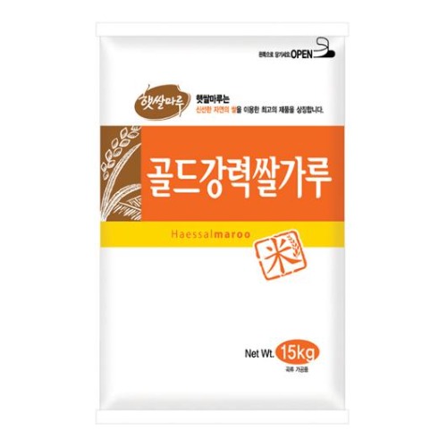 햇쌀마루 골드강력쌀가루 15kg (국산)