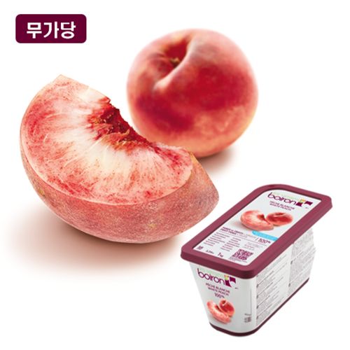 [냉동퓨레]브아롱 화이트복숭아 1kg